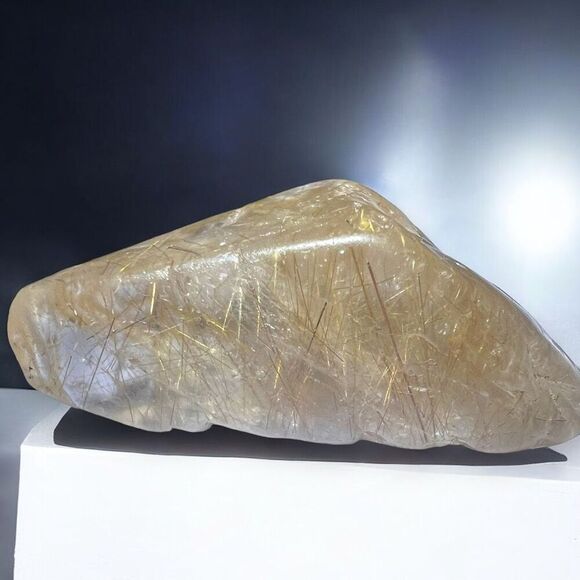 Golden Rutilated‎ Quartz Crystal Freeform (#6) - Picture 1 of 15